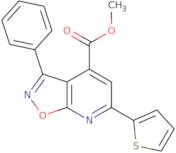 Methyl 3-phenyl-6-thien-2-ylisoxazolo[5,4-b]pyridine-4-carboxylate