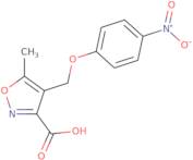 5-Methyl-4-[(4-nitrophenoxy)methyl]-1,2-oxazole-3-carboxylic acid