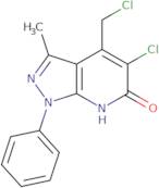 5-Chloro-4-(chloromethyl)-3-methyl-1-phenyl-1,7-dihydro-6H-pyrazolo[3,4-b]pyridin-6-one