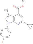 Methyl 6-cyclopropyl-1-(4-fluorophenyl)-3-methyl-1H-pyrazolo[3,4-b]pyridine-4-carboxylate