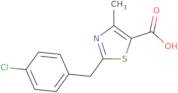 2-[(4-Chlorophenyl)methyl]-4-methyl-1,3-thiazole-5-carboxylic acid