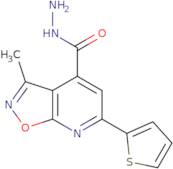 3-Methyl-6-thien-2-ylisoxazolo[5,4-b]pyridine-4-carbohydrazide