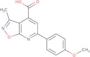 6-(4-Methoxyphenyl)-3-methyl-[1,2]oxazolo[5,4-b]pyridine-4-carboxylic acid