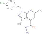 1-(4-Chlorobenzyl)-3,6-dimethyl-1H-pyrazolo[3,4-b]pyridine-4-carbohydrazide