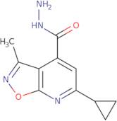 6-Cyclopropyl-3-methylisoxazolo[5,4-b]pyridine-4-carbohydrazide