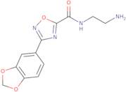 N-(2-Aminoethyl)-3-(1,3-dioxaindan-5-yl)-1,2,4-oxadiazole-5-carboxamide