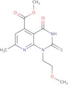 Methyl 2-mercapto-1-(2-methoxyethyl)-7-methyl-4-oxo-1,4-dihydropyrido[2,3-d]pyrimidine-5-carboxylate