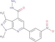 1,3-Dimethyl-6-(3-nitrophenyl)-1H-pyrazolo[3,4-b]pyridine-4-carbohydrazide