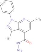 3,6-Dimethyl-1-phenyl-1H-pyrazolo[3,4-b]pyridine-4-carbohydrazide