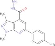 1,3-Dimethyl-6-(4-methylphenyl)-1H-pyrazolo[3,4-b]pyridine-4-carbohydrazide