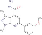 6-(3-Methoxyphenyl)-1,3-dimethyl-1H-pyrazolo[3,4-b]pyridine-4-carbohydrazide