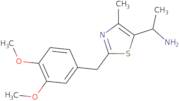 1-{2-[(3,4-Dimethoxyphenyl)methyl]-4-methyl-1,3-thiazol-5-yl}ethan-1-amine