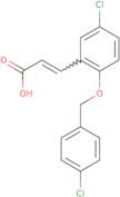 (2E)-3-{5-Chloro-2-[(4-chlorophenyl)methoxy]phenyl}prop-2-enoic acid