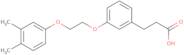 3-[3-[2-(3,4-Dimethylphenoxy)ethoxy]phenyl]propanoic acid