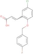 (2E)-3-{5-Chloro-2-[(4-fluorophenyl)methoxy]phenyl}prop-2-enoic acid