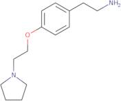 2-{4-[2-(Pyrrolidin-1-yl)ethoxy]phenyl}ethan-1-amine