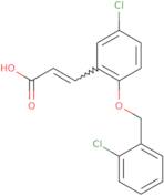 (2E)-3-{5-Chloro-2-[(2-chlorophenyl)methoxy]phenyl}prop-2-enoic acid