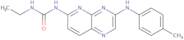 N-ethyl-N'-(3-((4-methylphenyl)amino)pyrido(2,3-b)pyrazin-6-yl)-urea