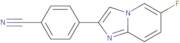 4-(6-Fluoroimidazo[1,2-a]pyridin-2-yl)benzonitrile