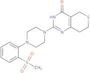 2-[4-(2-Methylsulfonylphenyl)piperazin-1-yl]-3,5,7,8-tetrahydrothiopyrano[4,3-d]pyrimidin-4-one