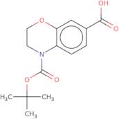 4-[(tert-Butoxy)carbonyl]-3,4-dihydro-2H-1,4-benzoxazine-7-carboxylic acid