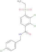 2,3-Dichloro-N-(4-chlorobenzyl)-4-(ethylsulfonyl)benzenecarboxamide