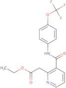 Ethyl 2-(3-{[4-(trifluoromethoxy)anilino]carbonyl}pyridin-2-yl)acetate