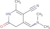 (4E)-4-[(Dimethylamino)methylidene]-2-methyl-6-oxo-1,4,5,6-tetrahydropyridine-3-carbonitrile