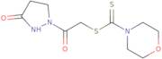 2-Oxo-2-(3-oxotetrahydro-1H-pyrazol-1-yl)ethyl 4-morpholinecarbodithioate