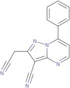 2-(Cyanomethyl)-7-phenylpyrazolo[1,5-a]pyrimidine-3-carbonitrile