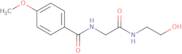 N-{2-[(2-Hydroxyethyl)amino]-2-oxoethyl}-4-methoxybenzenecarboxamide