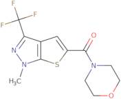 [1-Methyl-3-(trifluoromethyl)-1H-thieno[2,3-c]pyrazol-5-yl](morpholino)methanone