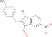 1-Methyl-2-[(4-methylphenyl)sulfanyl]-5-nitro-1H-indole-3-carbaldehyde
