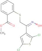 Methyl 2-[2-(2,5-dichlorothiophen-3-yl)-2-hydroxyiminoethyl]sulfanylbenzoate
