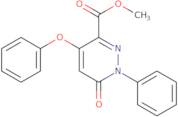 Methyl 6-oxo-4-phenoxy-1-phenyl-1,6-dihydro-3-pyridazinecarboxylate