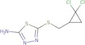 5-{[(2,2-Dichlorocyclopropyl)methyl]sulfanyl}-1,3,4-thiadiazol-2-ylamine