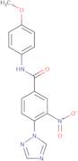 N-(4-Methoxyphenyl)-3-nitro-4-(1H-1,2,4-triazol-1-yl)benzamide