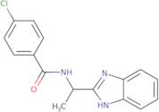 N-[1-(1H-Benzimidazol-2-yl)ethyl]-4-chlorobenzamide