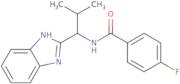 N-[1-(1H-Benzimidazol-2-yl)-2-methylpropyl]-4-fluorobenzamide