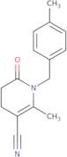 2-Methyl-1-[(4-methylphenyl)methyl]-6-oxo-1,4,5,6-tetrahydropyridine-3-carbonitrile