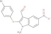 2-[(4-Bromophenyl)sulfanyl]-1-methyl-5-nitro-1H-indole-3-carbaldehyde