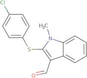 2-[(4-Chlorophenyl)sulfanyl]-1-methyl-1H-indole-3-carbaldehyde