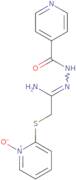 2-{[2-Amino-2-(2-isonicotinoylhydrazono)ethyl]sulfanyl}-1-pyridiniumolate