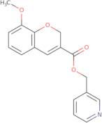 (Pyridin-3-yl)methyl 8-methoxy-2H-chromene-3-carboxylate