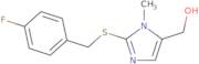 {2-[(4-Fluorobenzyl)sulfanyl]-1-methyl-1H-imidazol-5-yl}methanol