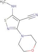 5-(Methylamino)-3-morpholin-4-ylisothiazole-4-carbonitrile