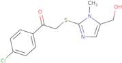 1-(4-Chlorophenyl)-2-{[5-(hydroxymethyl)-1-methyl-1H-imidazol-2-yl]sulfanyl}-1-ethanone