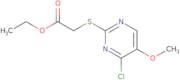 Ethyl 2-((4-chloro-5-methoxy-2-pyrimidinyl)sulfanyl)acetate