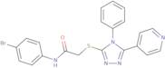 N-(4-Bromophenyl)-2-{[4-phenyl-5-(pyridin-4-yl)-4H-1,2,4-triazol-3-yl]sulfanyl}acetamide