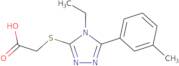 2-{[4-Ethyl-5-(3-methylphenyl)-4H-1,2,4-triazol-3-yl]sulfanyl}acetic acid